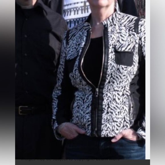 Chico’s animal print stretchy jacket - Picture 3 of 11